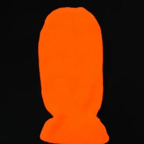 VIBE Unisex Chunky Plain Solid color Orange Ski Masks Size ONE SIZE - 2 Thumbnail