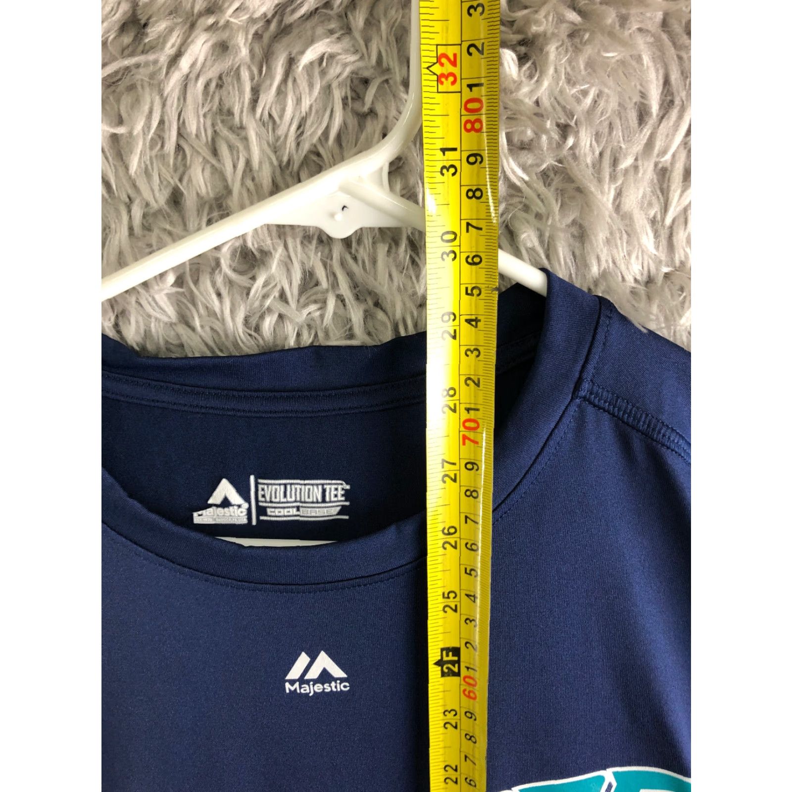 Vintage Majestic T Shirt Mens XL Blue Raptors Graphic Crew Neck Short Sleeve 90s Sports Logo (Blue) Pear Initially Size US XL / EU 56 / 4 - 4 Thumbnail