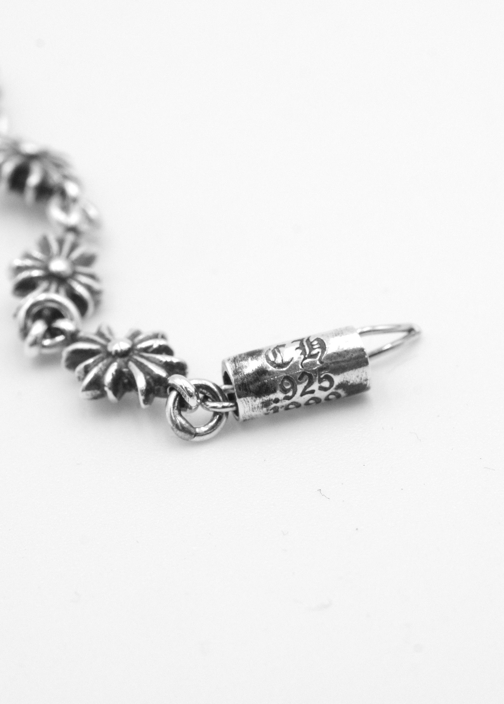 Chrome Hearts Chrome Hearts 925 Silver Tiny E Bracelet - 11L Size ONE SIZE - 8 Thumbnail