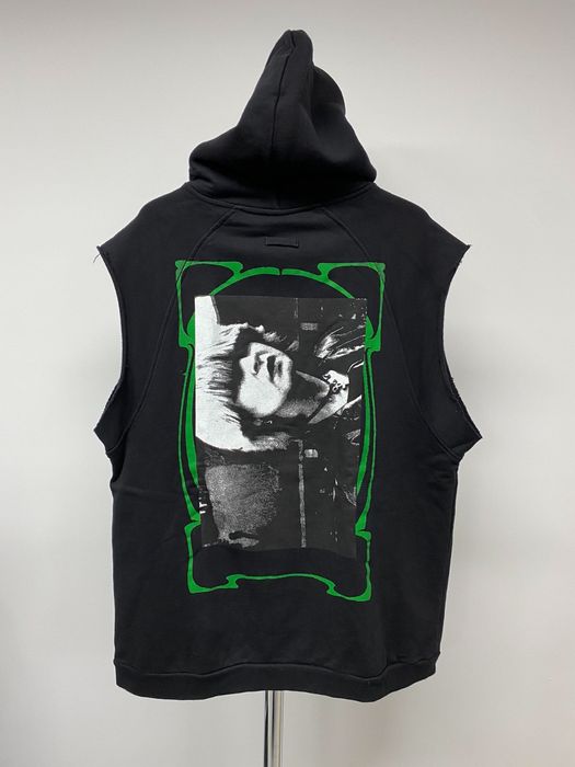 Raf simons sleeveless discount hoodie