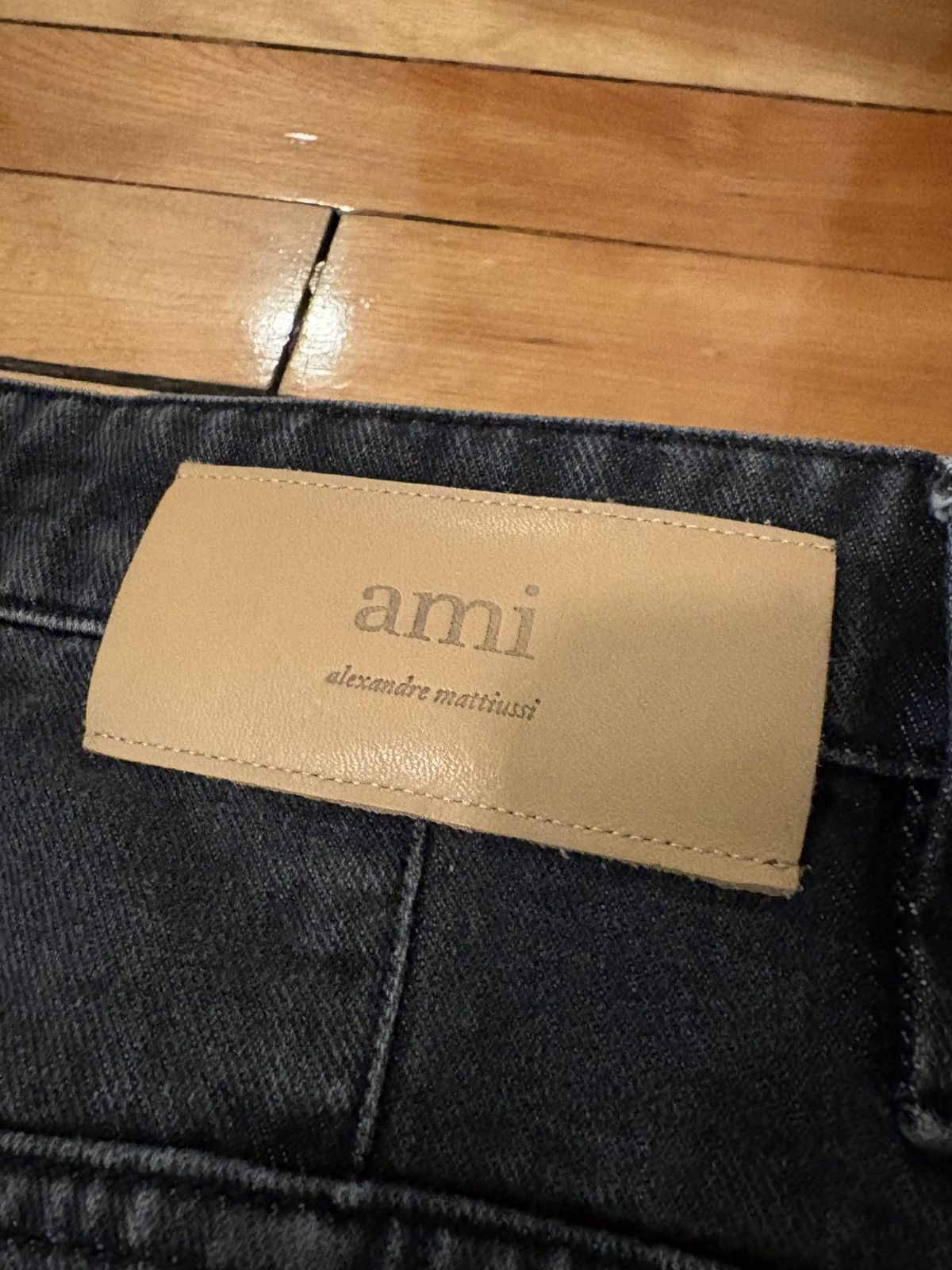 AMI Ami Alexandre Mattiussi dark grey baggy loose fit denim Size US 30 / EU 46 - 10 Thumbnail
