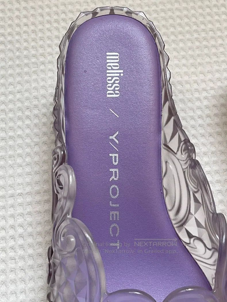 Y/Project Y/Project 35 Transparent purple crystal pointed shoes Size US 4.5 / IT 34.5 - 2 Thumbnail
