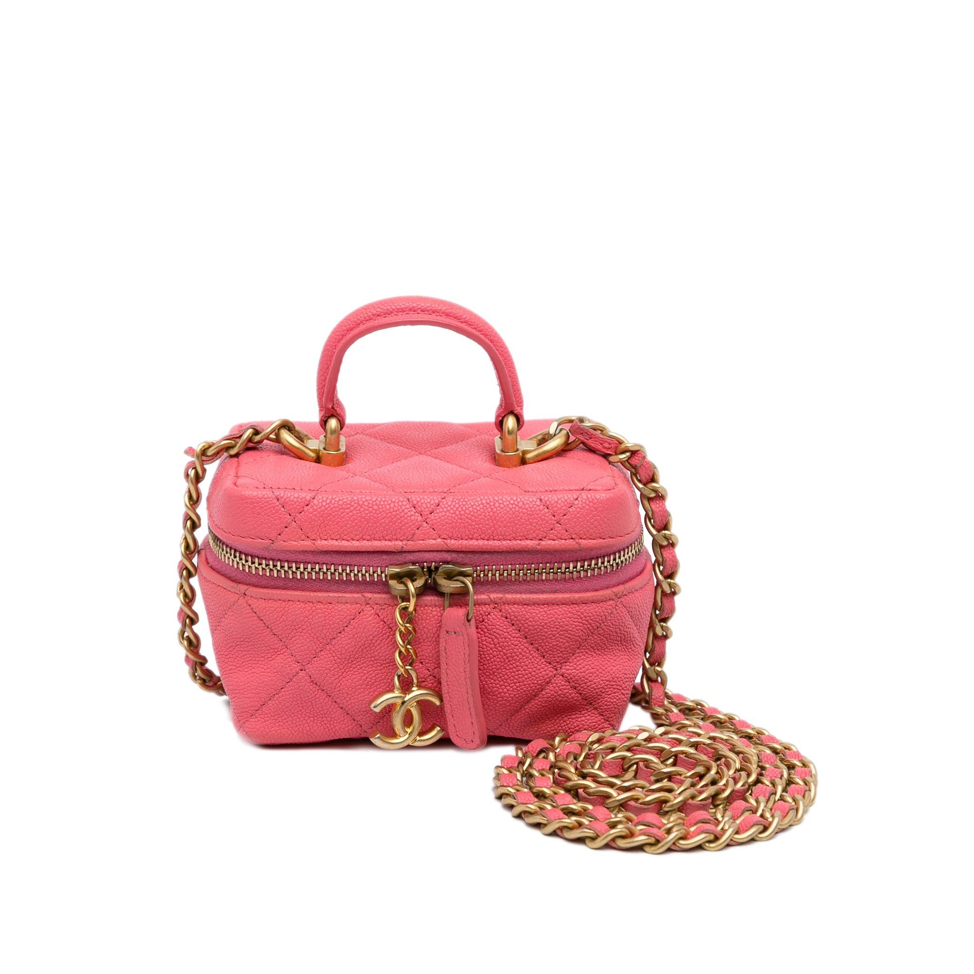 Chanel Chanel Micro Caviar Chain Vanity Bag Pink Size ONE SIZE - 1 Thumbnail