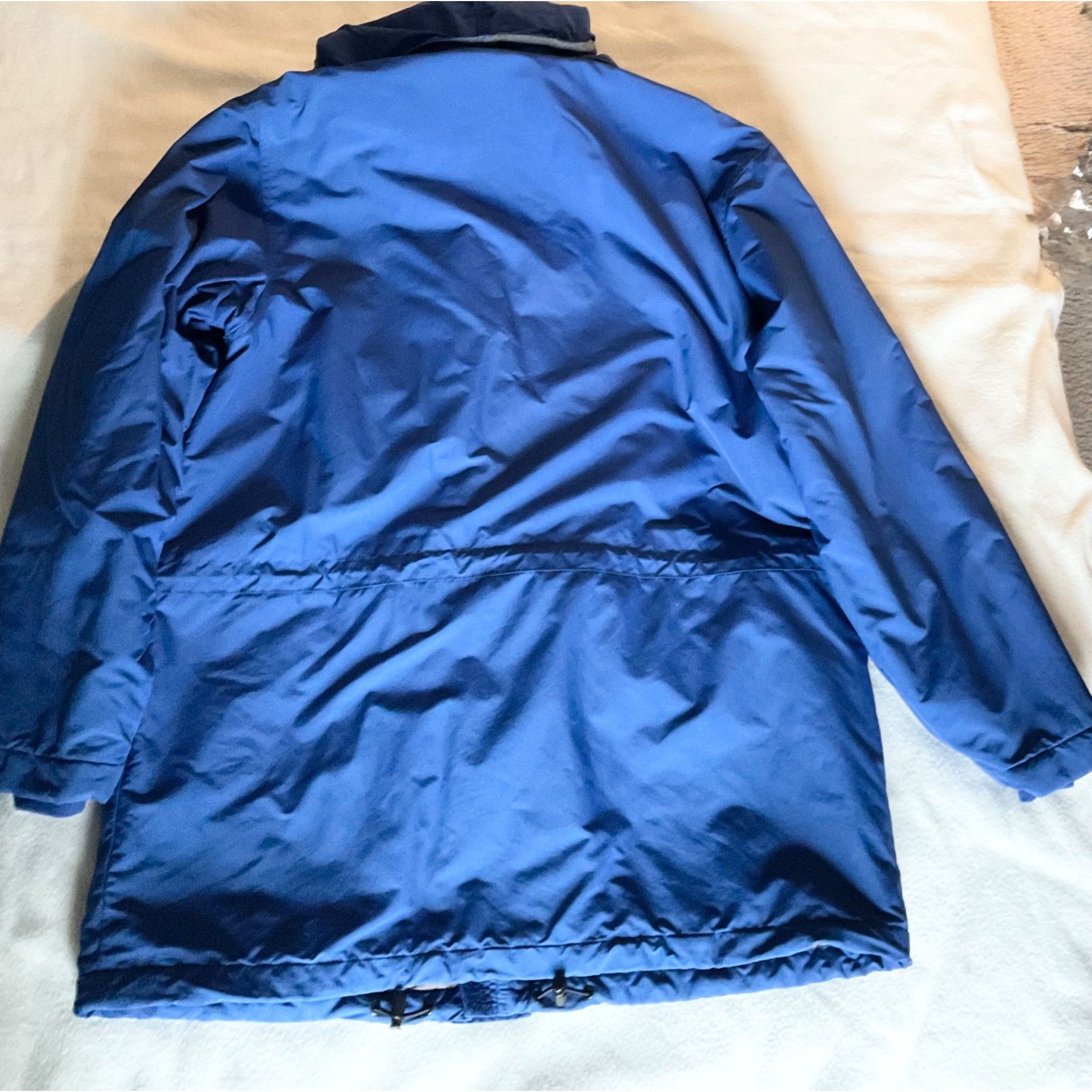 Lands' End Lands' End Mens L 42-44 Jacket Blue Hoodie Fleece Lined ches Size US M / EU 48-50 / 2 - 3 Thumbnail