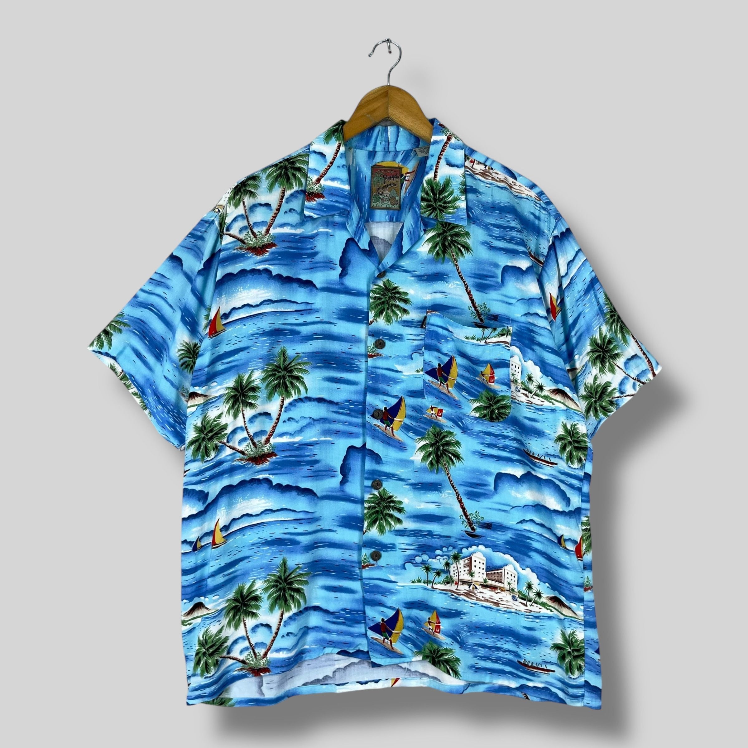 Vintage Vintage Island Beach Surfing Motive Hawaii Button Up Size US M / EU 48-50 / 2 - 1 Thumbnail