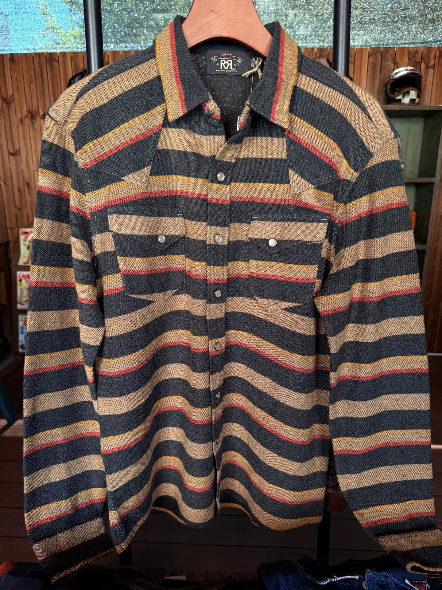 RRL Ralph Lauren RRL Striped Western Shirt Size US M / EU 48-50 / 2 - 1 Thumbnail