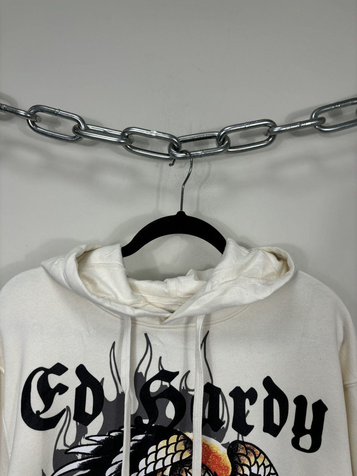 Christian Audigier Ed Hardy NEW Eagle Dead Skull Logo Y2K Hype Hoodie Size US L / EU 52-54 / 3 - 10 Thumbnail