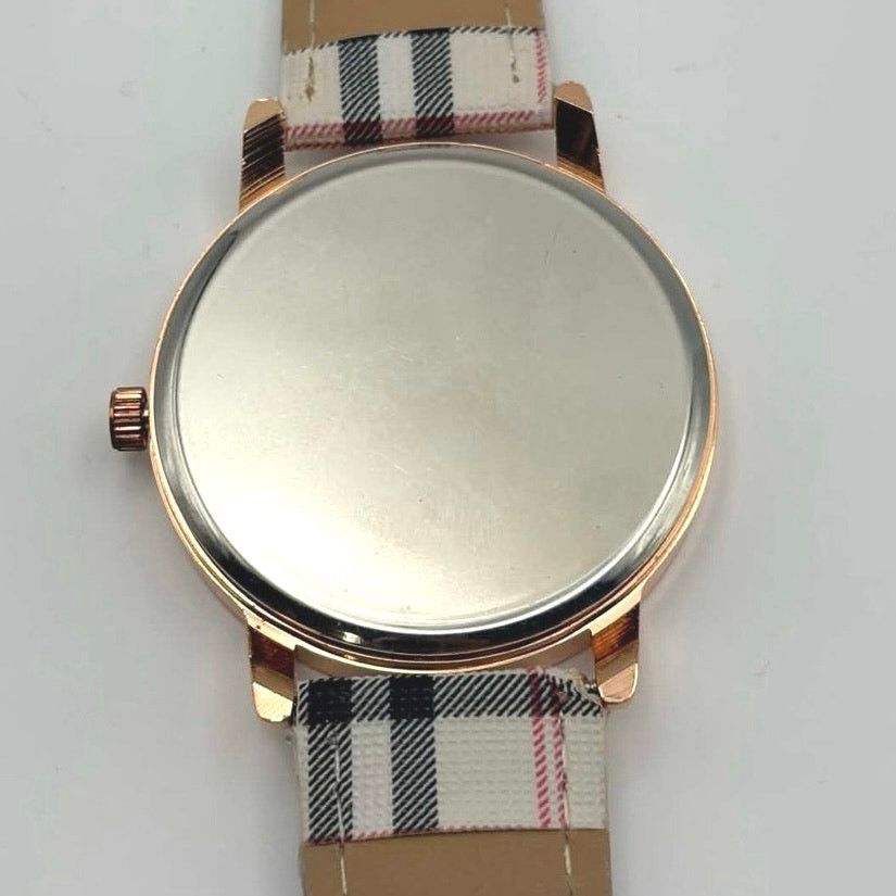 Other Rose Gold Plaid Men’s Watch Size ONE SIZE - 5 Thumbnail
