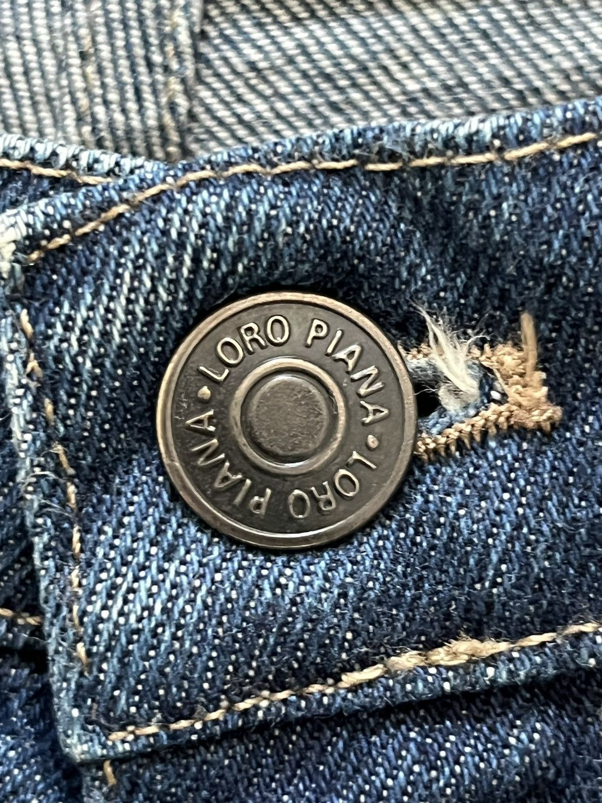 Loro Piana Vintage Loro Piana Blue Denim Jeans Size US 36 / EU 52 - 4 Thumbnail
