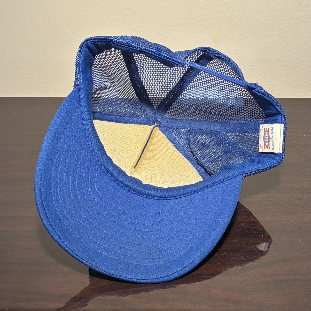 Other 80s Nissin Spring Service Co. blue trucker hat Size ONE SIZE - 5 Thumbnail
