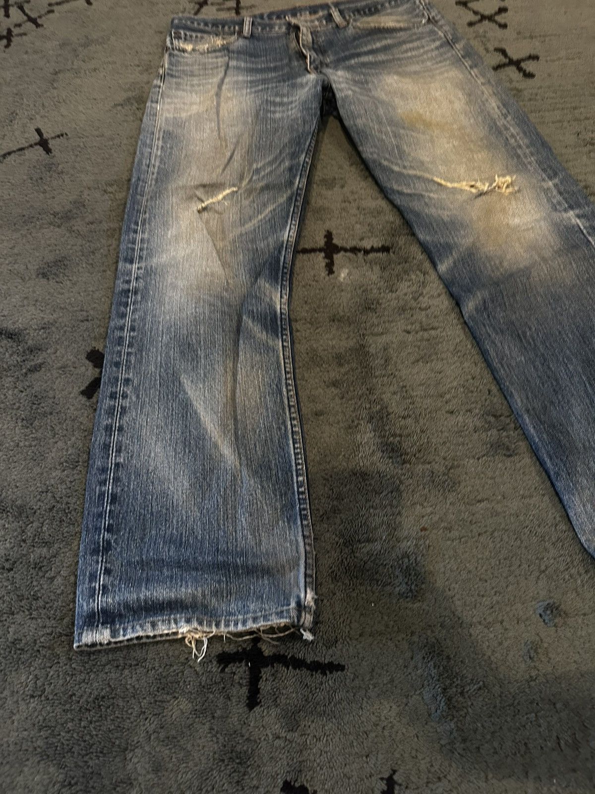 Levi's Rare Vintage Distressed Mud Wash Levis Pants Size US 34 / EU 50 - 7 Thumbnail