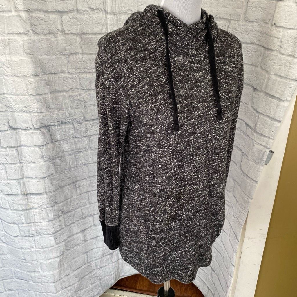 Mossimo Mossimo Women S cotton blend pullover hoodie black and white Size S / US 4 / IT 40 - 3 Thumbnail