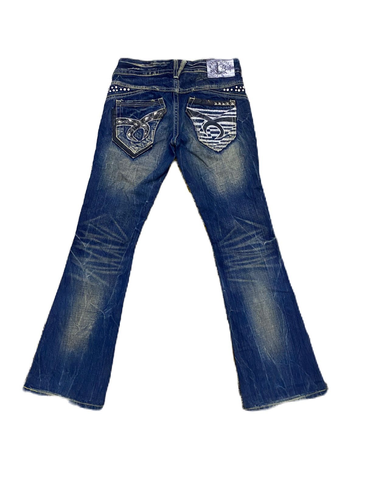 If Six Was Nine × Japanese Brand FLARE STYLE JIMMY HENDRIX RED PEPPER JEANS Size US 30 / EU 46 - 8 Thumbnail