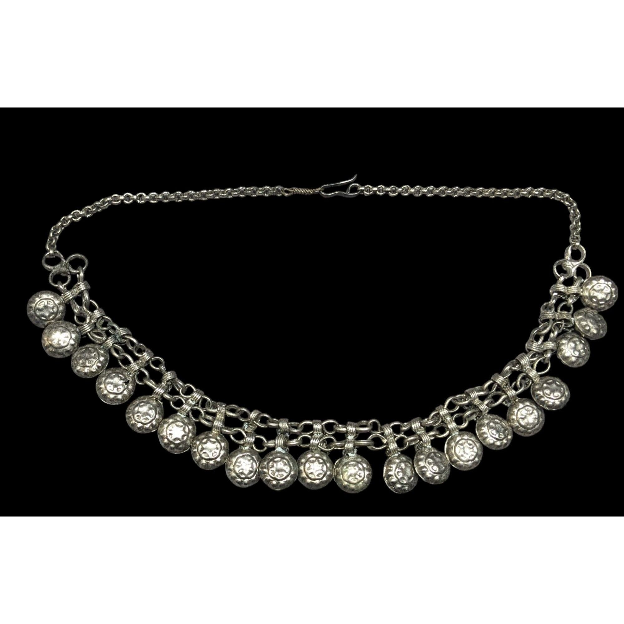 Other Bohemian Festival Silver Tone Puffed Charm Necklace Size ONE SIZE - 1 Thumbnail