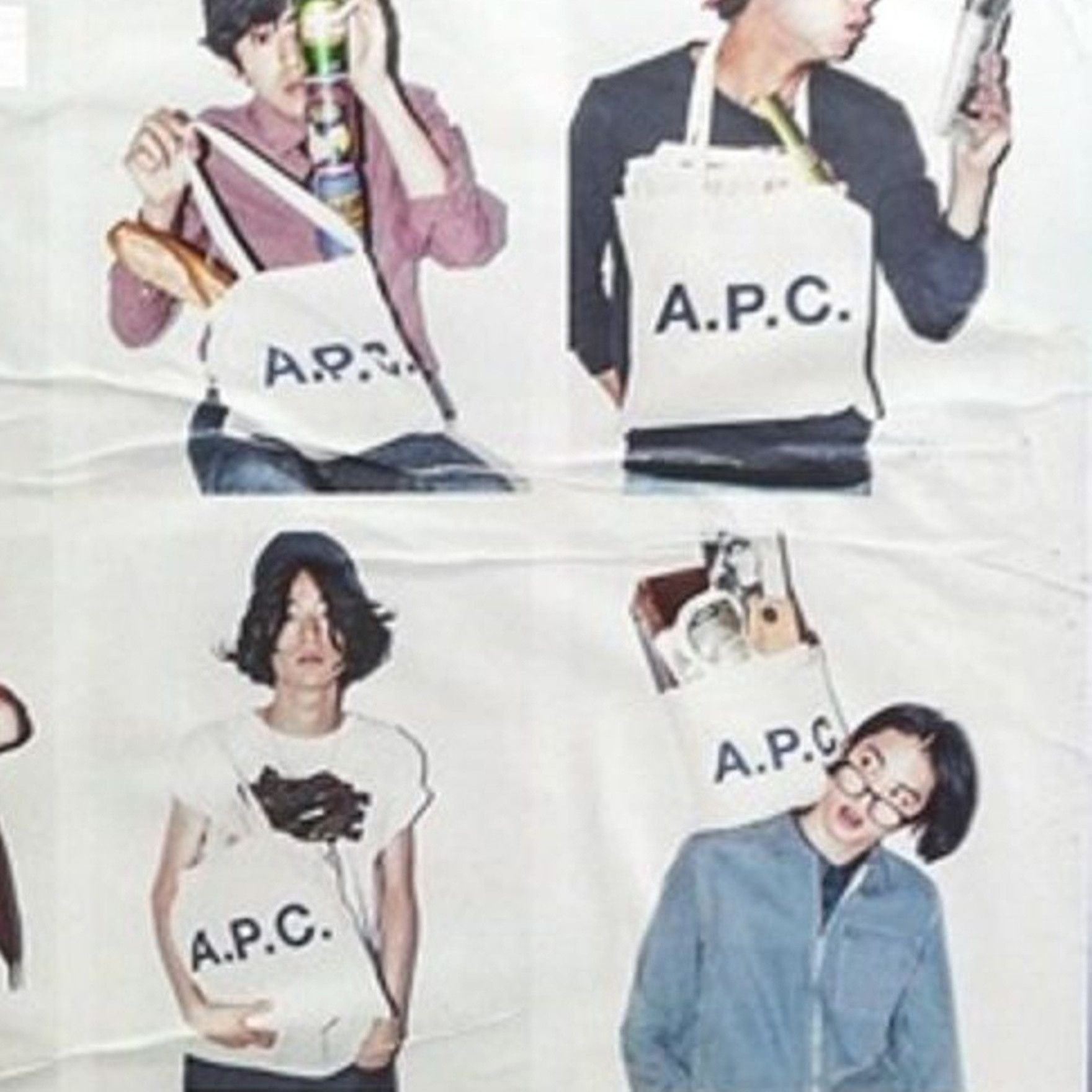A.P.C. APC x Men's Non-No Magazine Tote Bag Size ONE SIZE - 4 Thumbnail