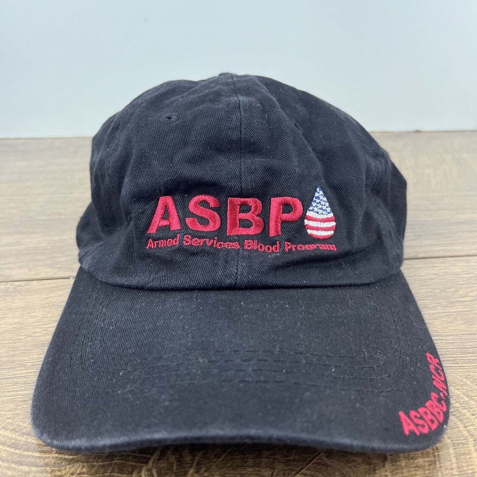 Other ASBP Hat Armed Services Blood Hat Black Adjustable Hat Black Size ONE SIZE - 4 Thumbnail