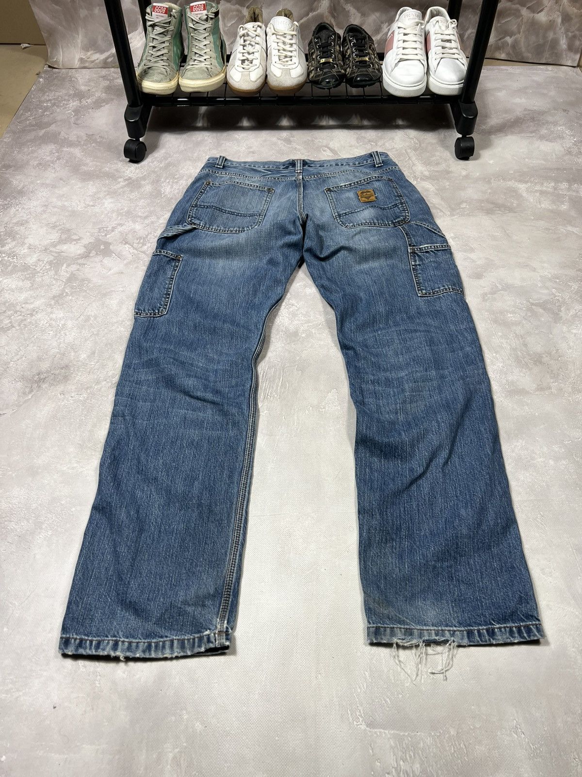 Carhartt Vintage Carhartt Logger Carpenter Distressed Workwear Pants Size US 32 / EU 48 - 2 Thumbnail