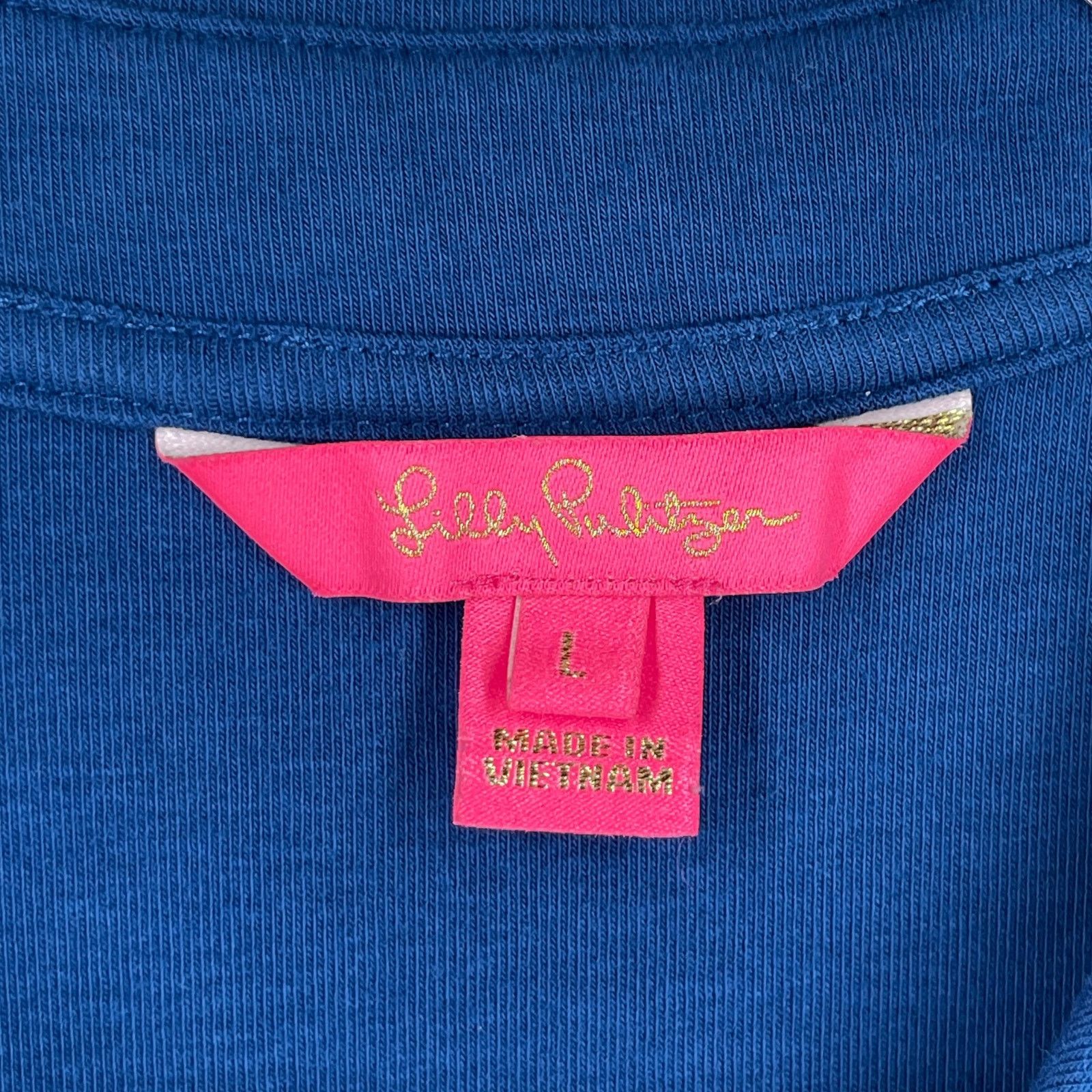 Lilly Pulitzer Lilly Pulitzer Reema Sleeveless Polo Dress – Aegean Navy L Size L / US 10 / IT 46 - 5 Thumbnail
