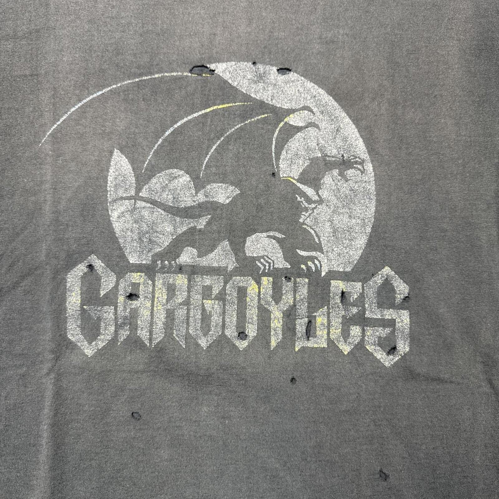 TEE JAYS Gargoyles "The Night Will Never Be The Same" 90's T-Shirt Size US XL / EU 56 / 4 - 3 Thumbnail