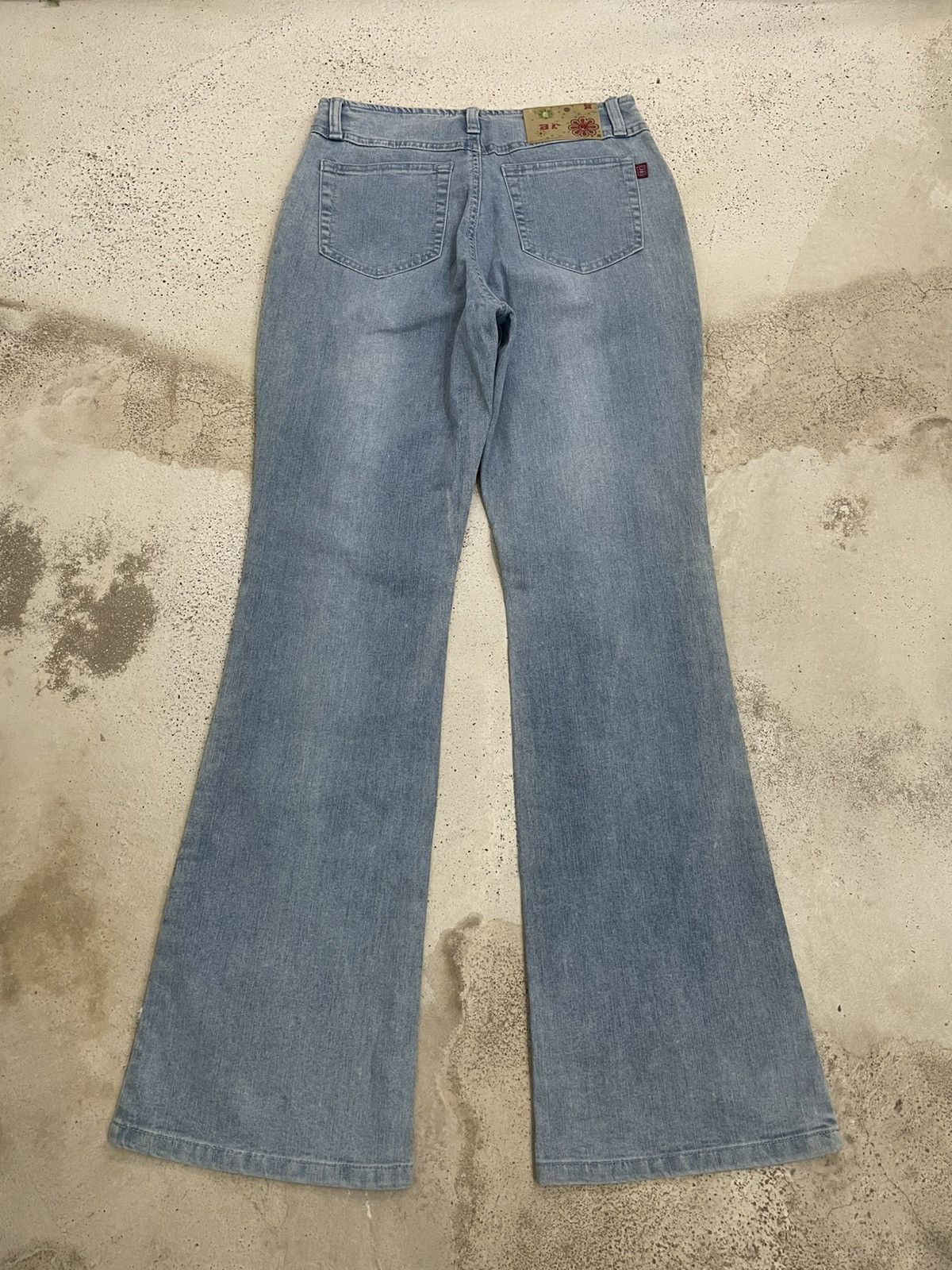 Other JB Tornado Mart Lace Style Stretch Denim Pants Size 25" / US 0 / IT 36 - 2 Thumbnail