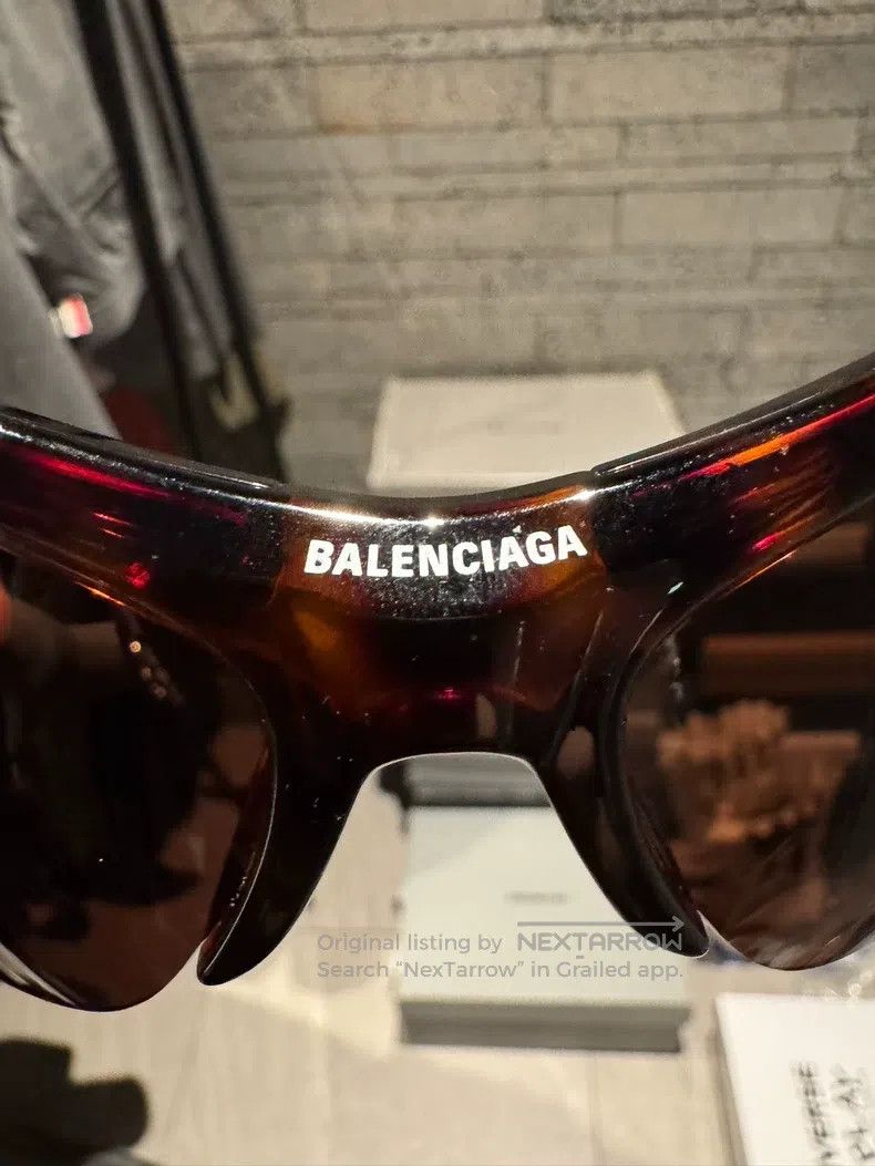 Balenciaga Balenciaga Metal Wire Frame Cat Eye Sunglasses Size ONE SIZE - 8 Thumbnail