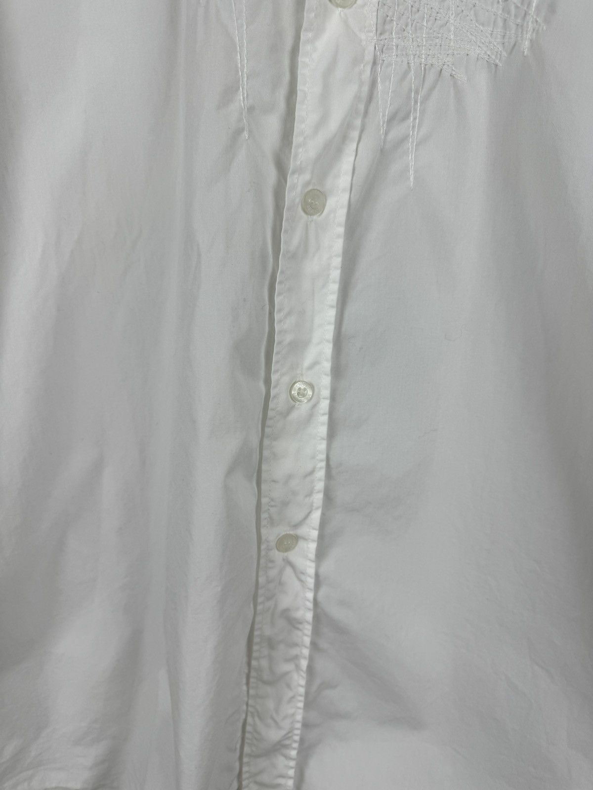 Moschino Moschino Jeans vintage designer sewn white button up shirt Size US XXL / EU 58 / 5 - 7 Thumbnail