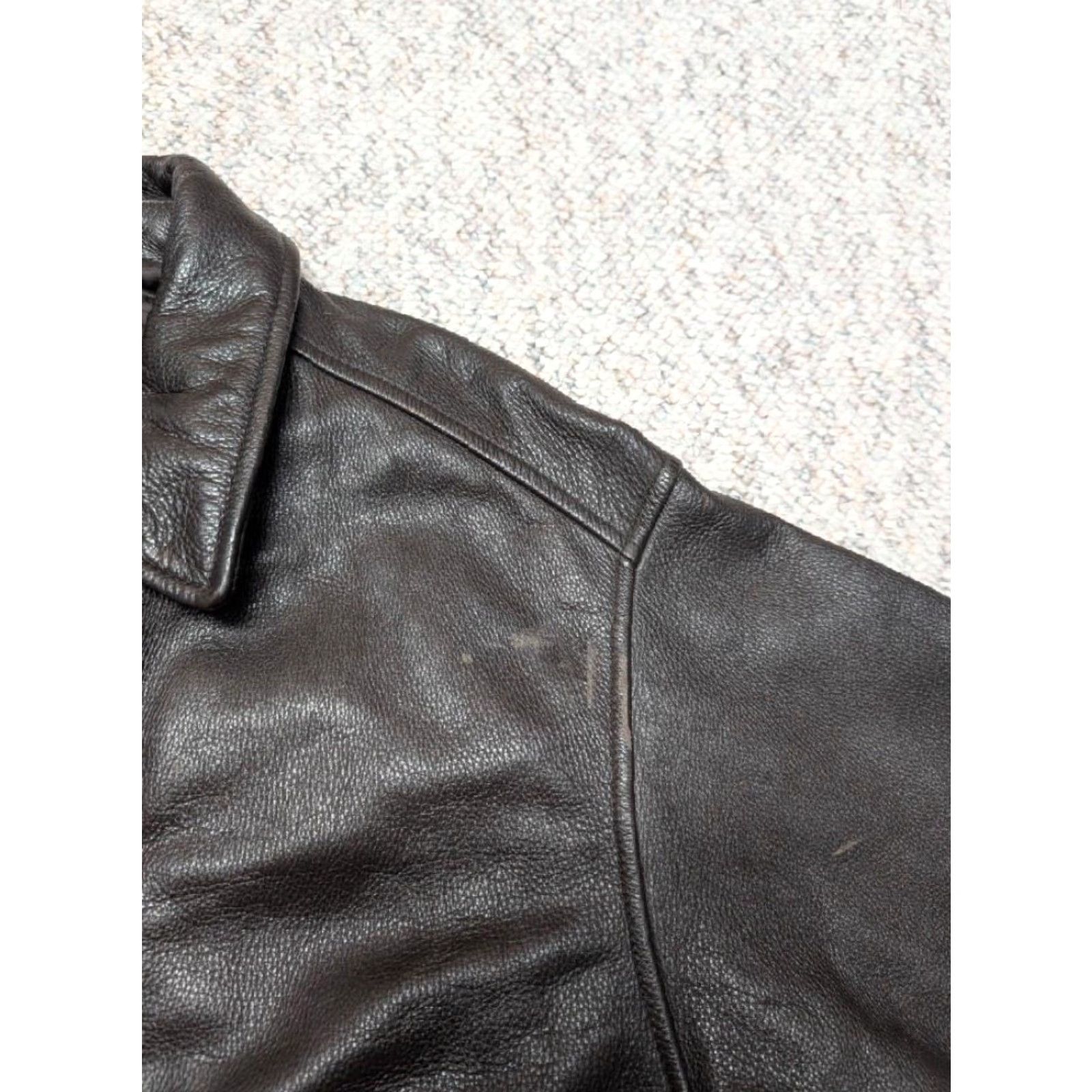 Eddie Bauer VINTAGE Eddie Bauer Leather Jacket Bomber Men M brown 42-44 1990s biker motorcycle casual Size US M / EU 48-50 / 2 - 7 Thumbnail