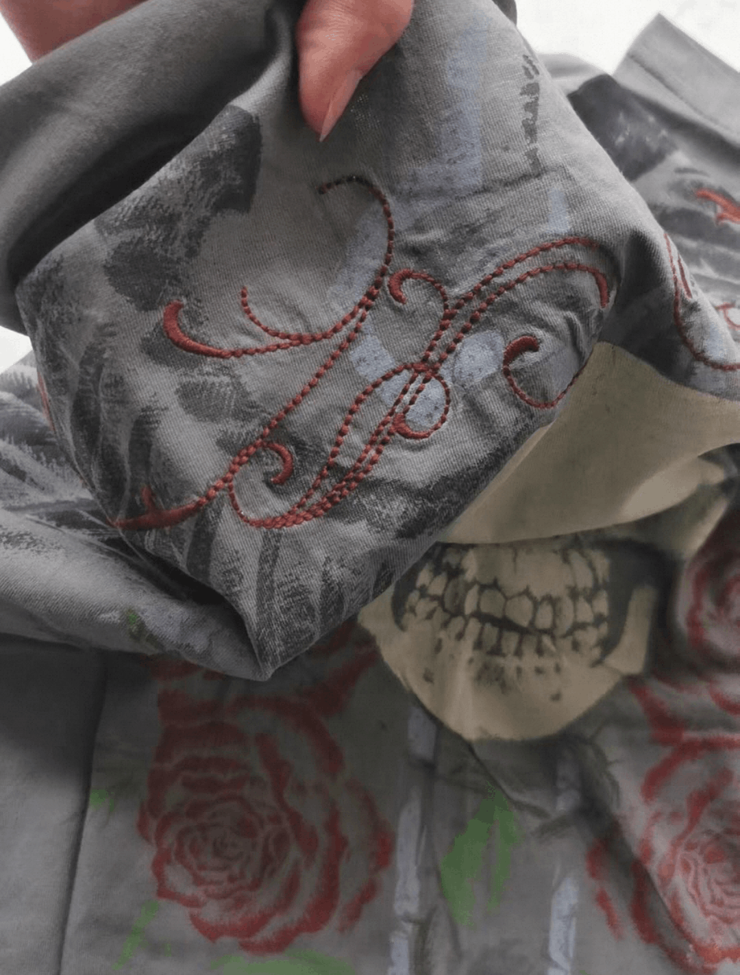 Affliction affliction deadstock skull flower t-shirt Size US L / EU 52-54 / 3 - 3 Thumbnail