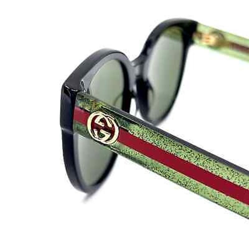 Gucci BRAND NEW GUCCI GG0035SN 002 Black/Green Women Sunglasses Size ONE SIZE - 2 Thumbnail