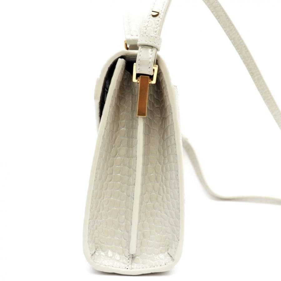 Saint Laurent Paris o1b1hav110824 Size: OS / Mini Top Handle Bag in Soft Cream Size ONE SIZE - 3 Thumbnail