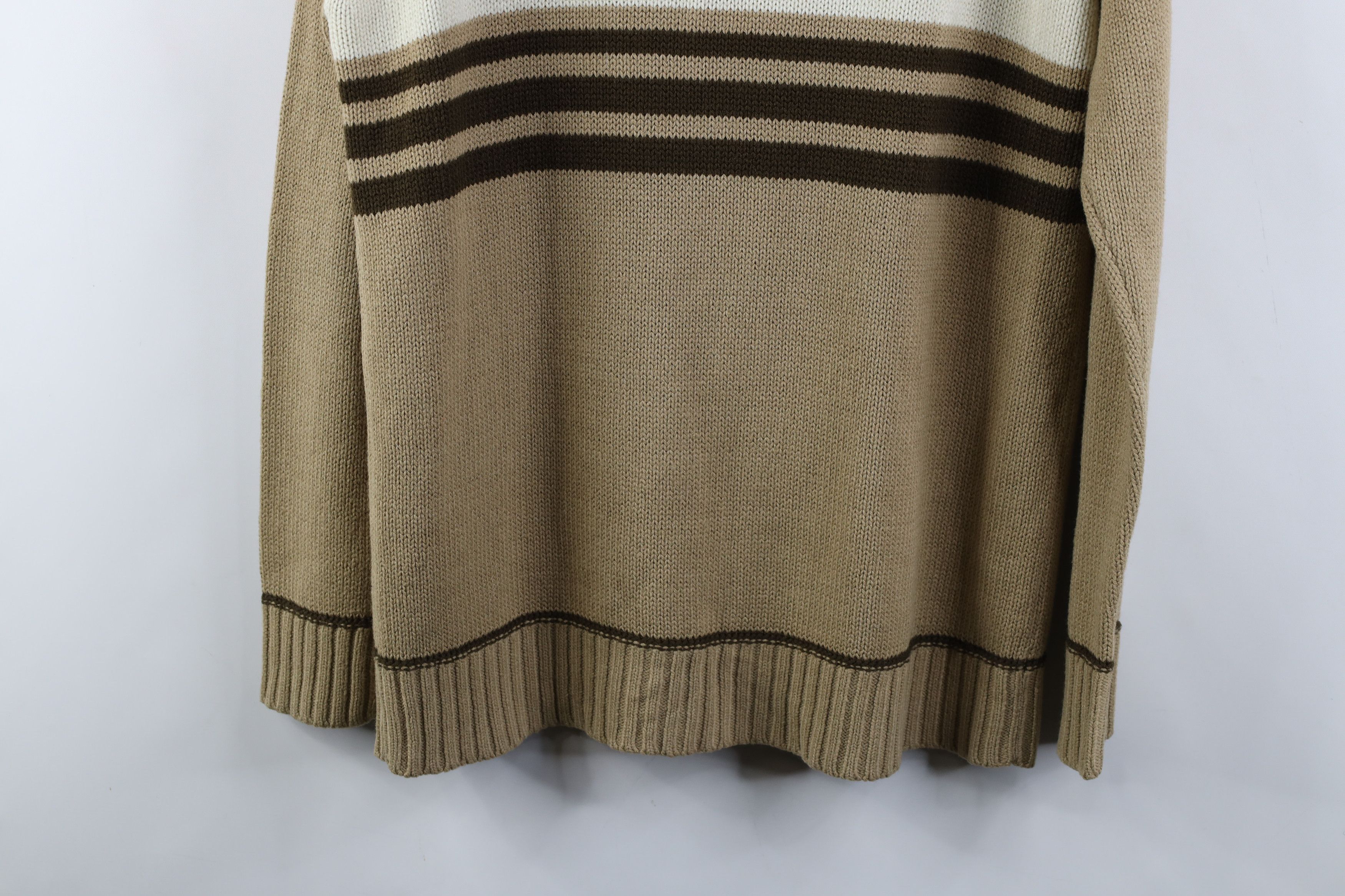 Vintage Vintage 90s Y2K Streetwear Knit Half Zip Pullover Sweater Size US M / EU 48-50 / 2 - 11 Thumbnail