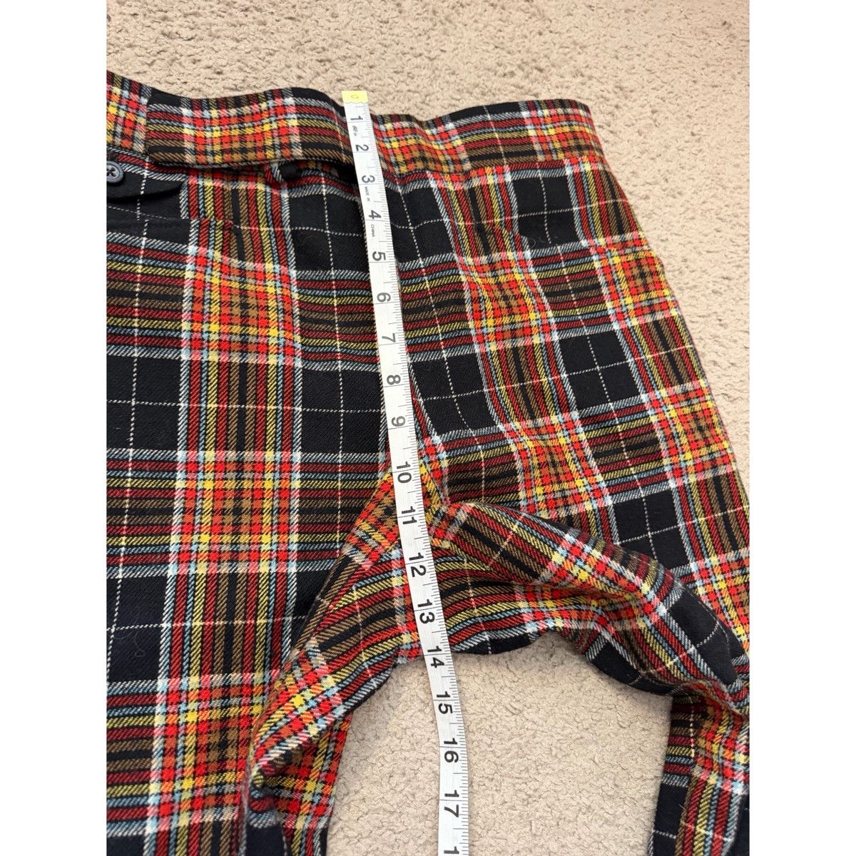 Vintage VINTAGE PLAID FLARE PANTS Size US 32 / EU 48 - 17 Thumbnail
