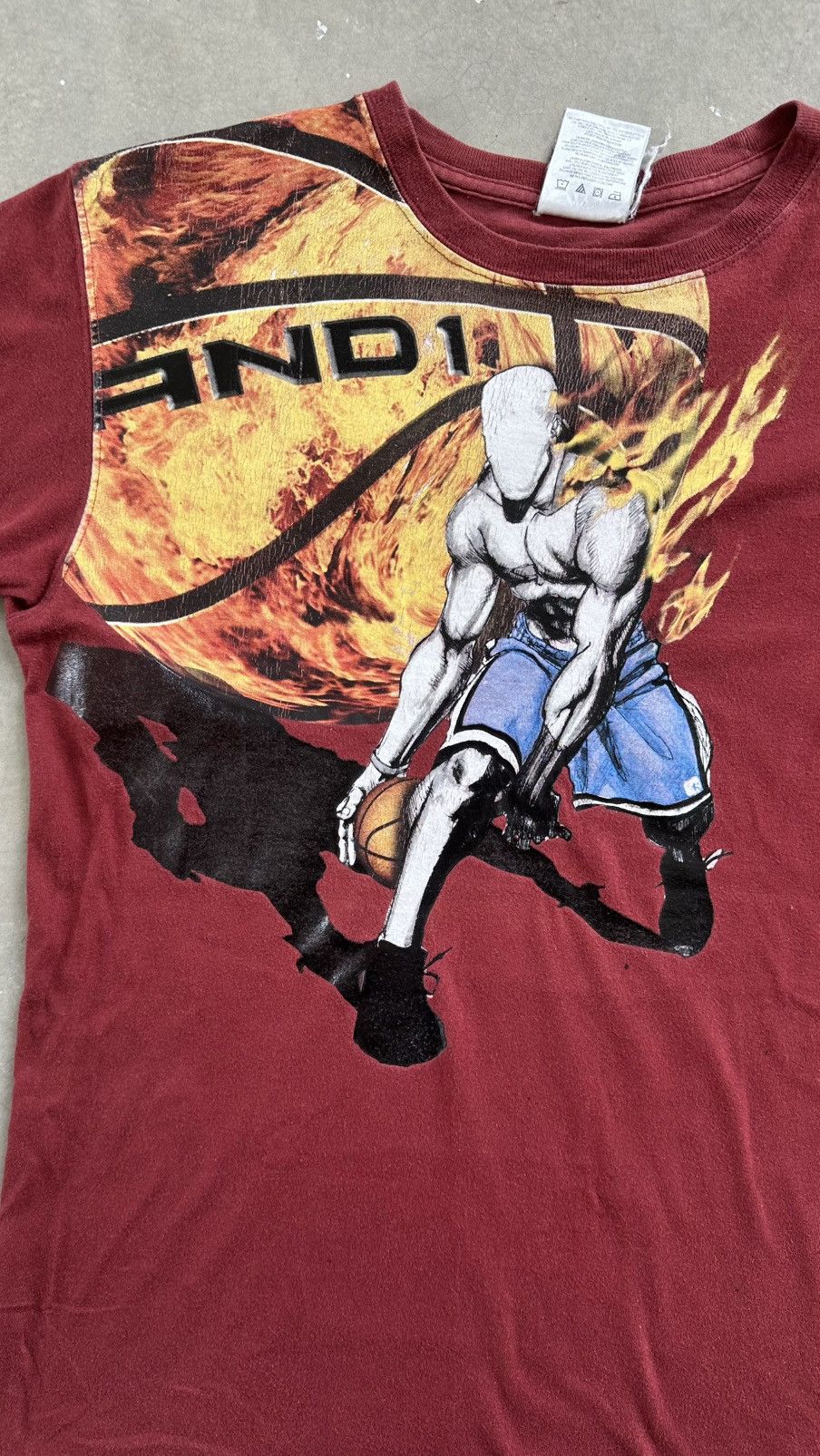 Vintage VINTAGE AND1 FLAME BASKETBALL TEE Size US M / EU 48-50 / 2 - 2 Thumbnail