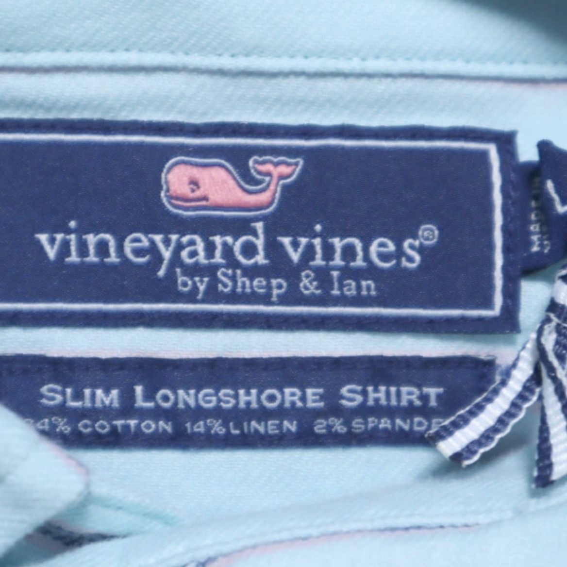 Vineyard Vines VINEYARD VINES Slim Longshore Button Up Shirt Beachcomber Blue Men's L Size US L / EU 52-54 / 3 - 5 Thumbnail
