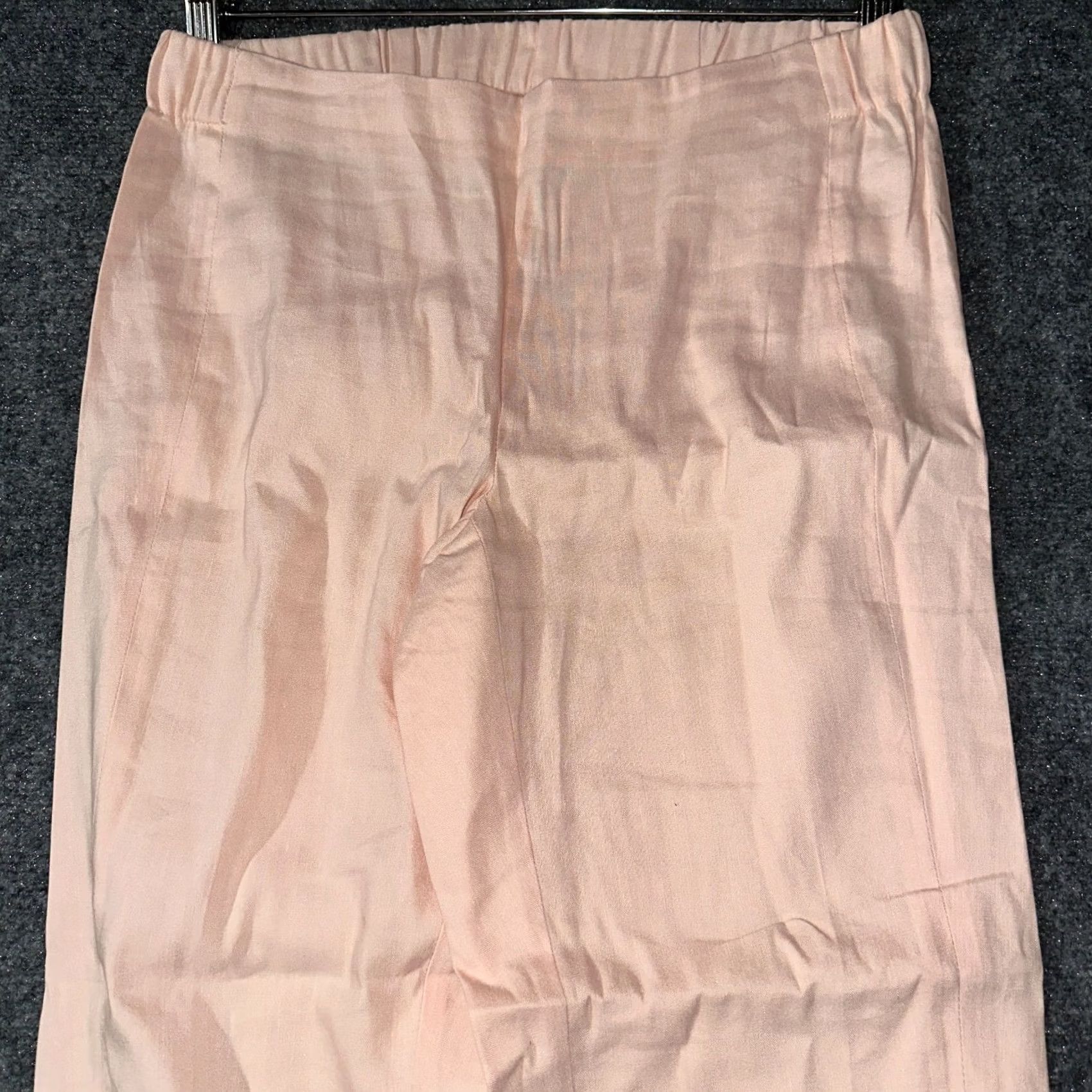 J. Jill J. Jill Pants Womens XS Petite Linen Stretch Pale Peach Split Hem Pull On Elastic Size 26" / US 2 / IT 38 - 3 Thumbnail