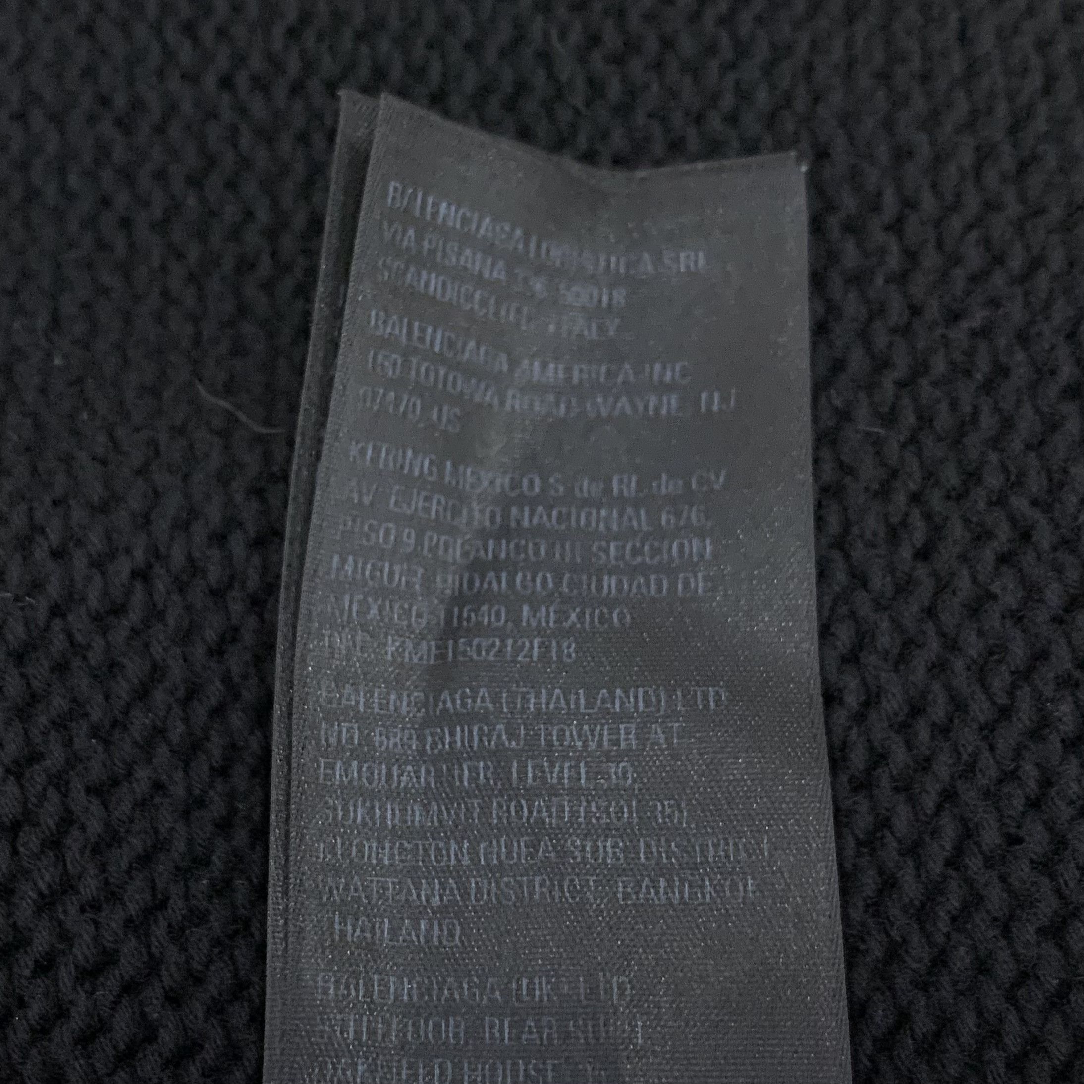 Balenciaga Balenciaga Black Embroidered Crewneck Sweatshirt (Size L) Size US L / EU 52-54 / 3 - 4 Thumbnail