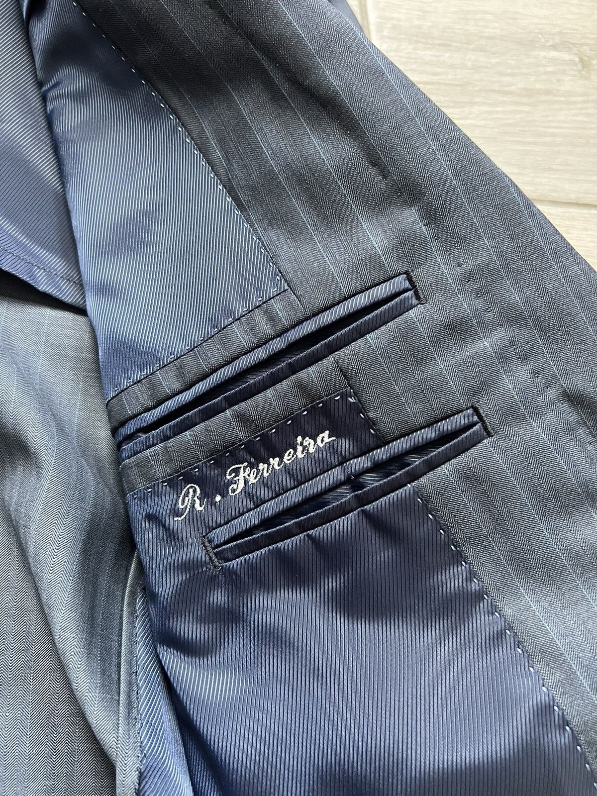Lanvin Lanvin Striped Blazer Jacket Large Japan Size US L / EU 52-54 / 3 - 15 Thumbnail