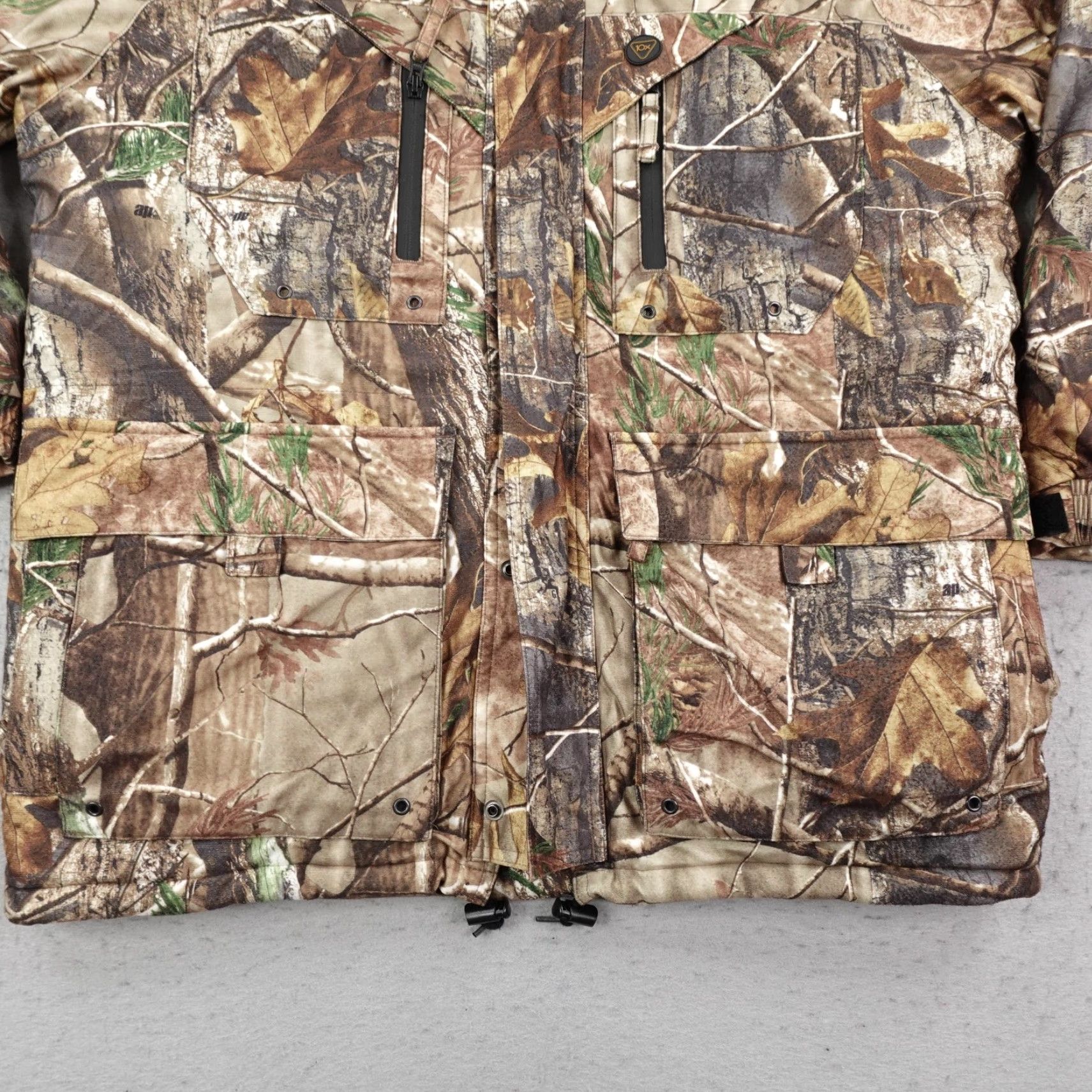 Realtree VINTAGE 10X Jacket Mens Medium Brown Realtree AP Camo Insulated Full Zip Hunting Coat Size US M / EU 48-50 / 2 - 3 Thumbnail