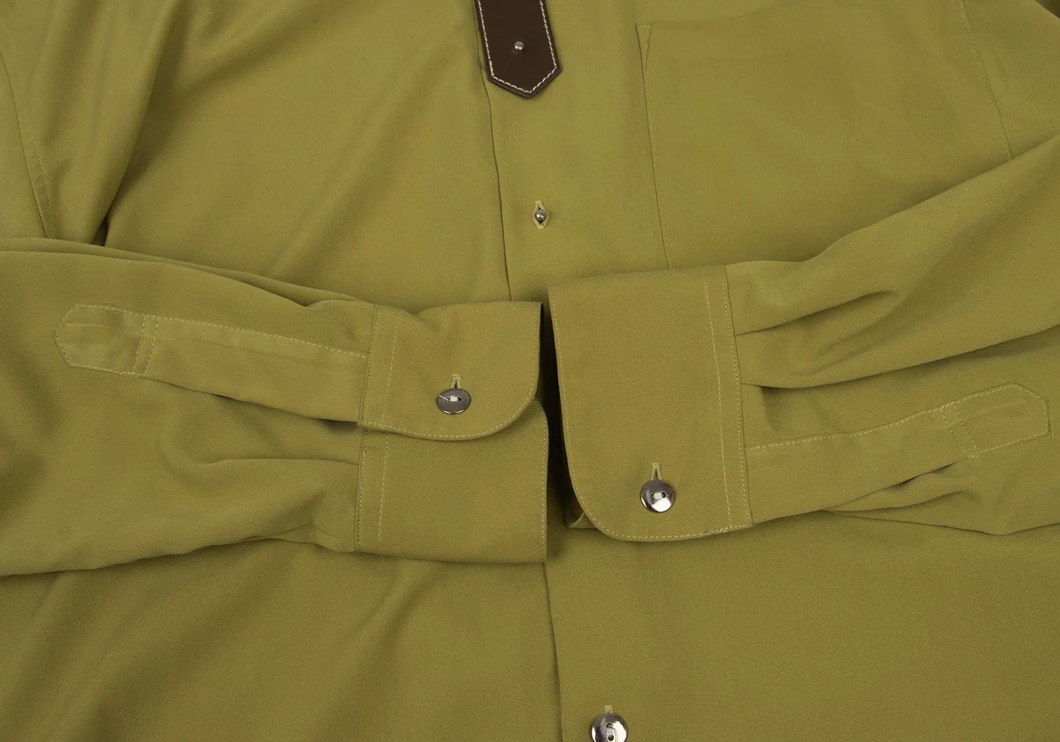 Jean Paul Gaultier Junior Gaultier Decorative Button Polo Shirt Mustard Brown Size US M / EU 48-50 / 2 - 11 Thumbnail