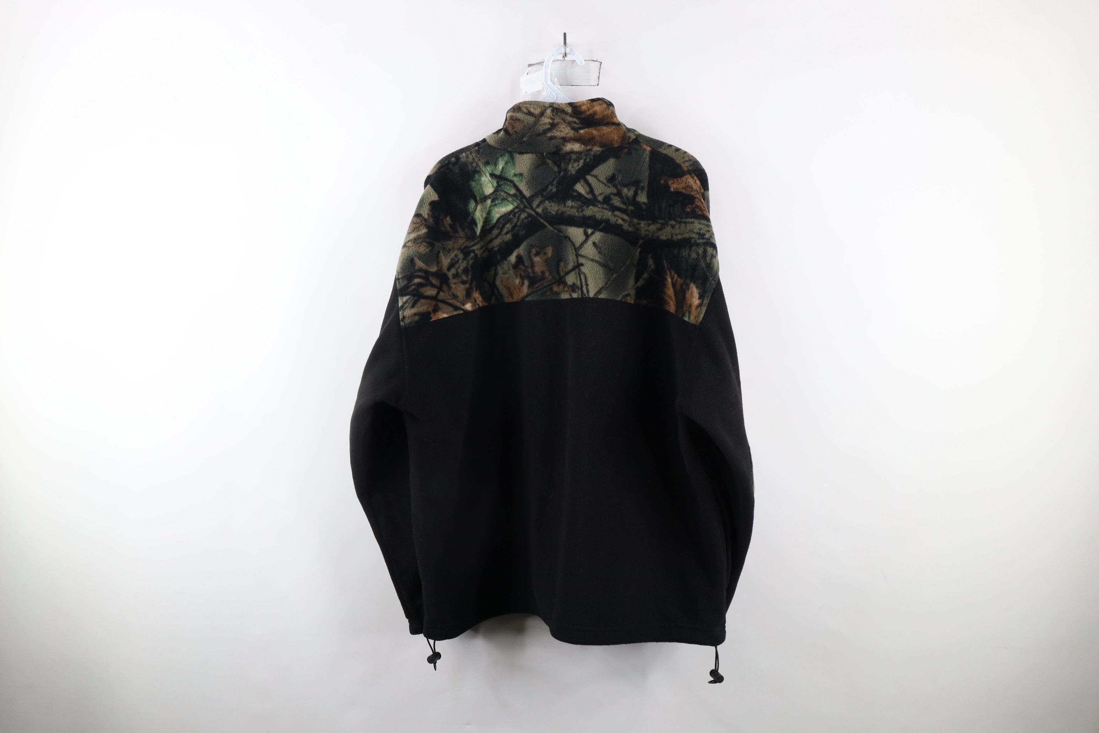 Vintage Vintage 90s Streetwear Camouflage Elbow Patch Fleece Jacket Size US L / EU 52-54 / 3 - 11 Thumbnail