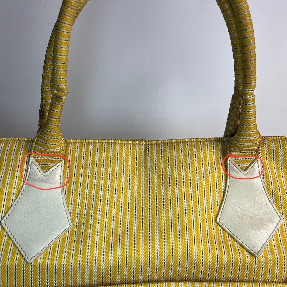 Vivienne Westwood Vivienne Westwood Yellow Striped Big Tote Bag Size ONE SIZE - 15 Thumbnail