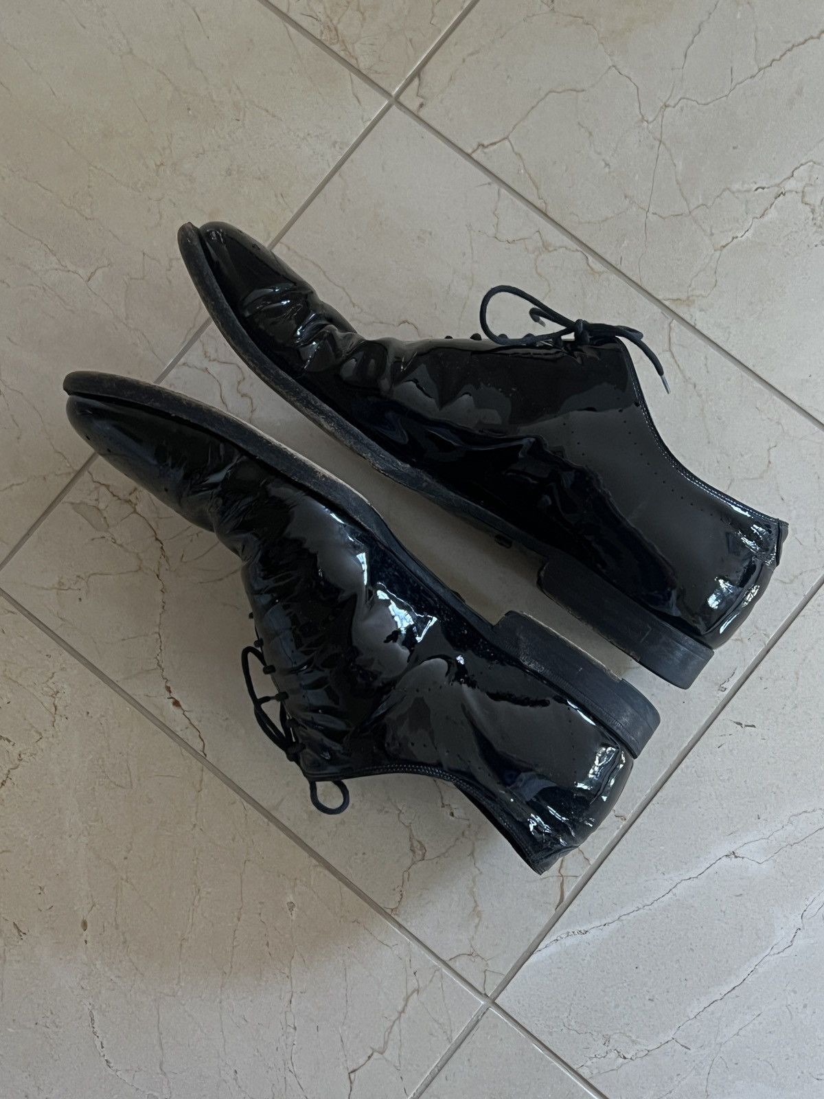 Gucci Gucci - Patent Leather Black Tuxedo Dress Shoes Size US 8.5 / EU 41-42 - 4 Thumbnail