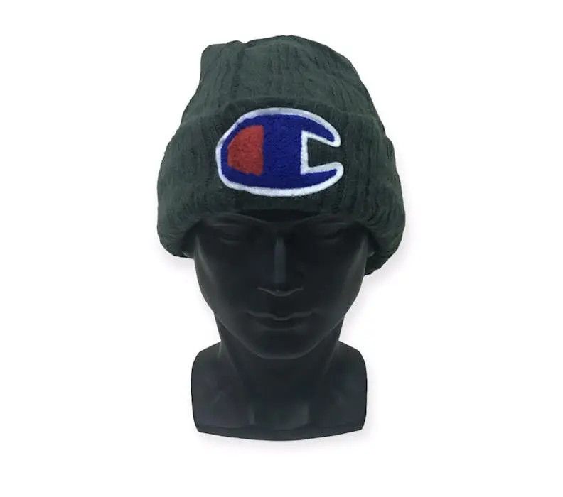 Champion × Vintage Champion Big Logo Beanie Hat Size ONE SIZE - 1 Thumbnail
