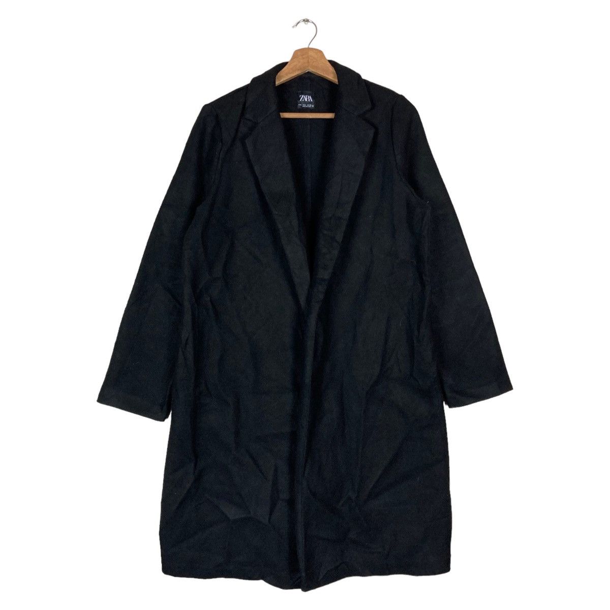 Zara Zara Plain Buttonless Womenswear Long Cardigan Trench Coat Size L / US 10 / IT 46 - 1 Thumbnail