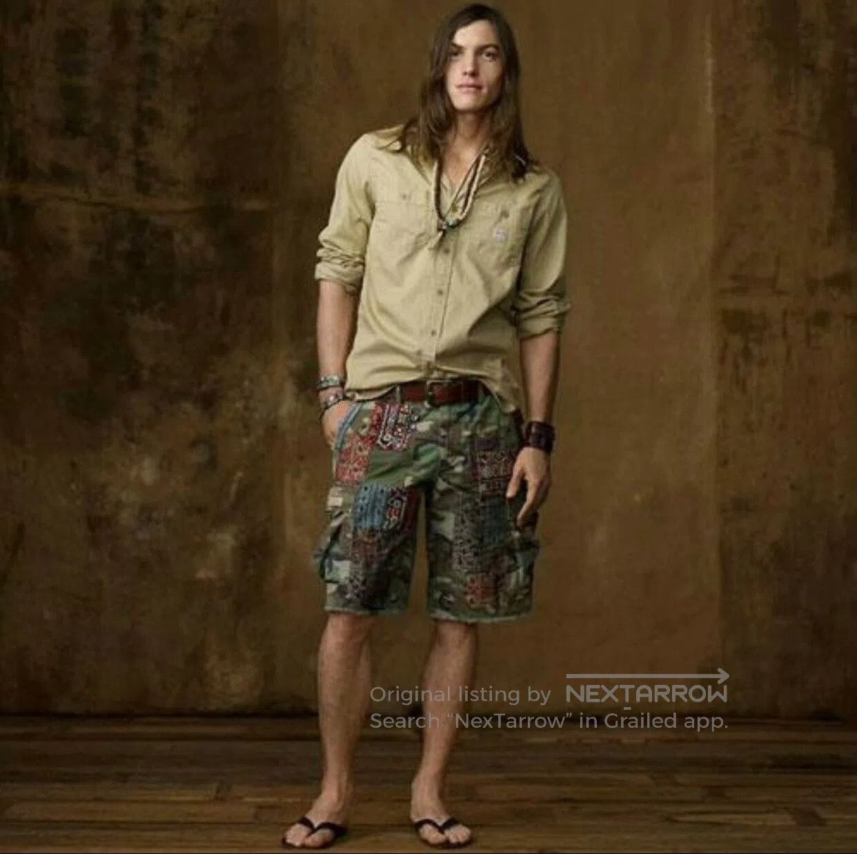 RRL Ralph Lauren Ralph Lauren Camouflage Patchwork Shorts. Size US 36 / EU 52 - 4 Thumbnail