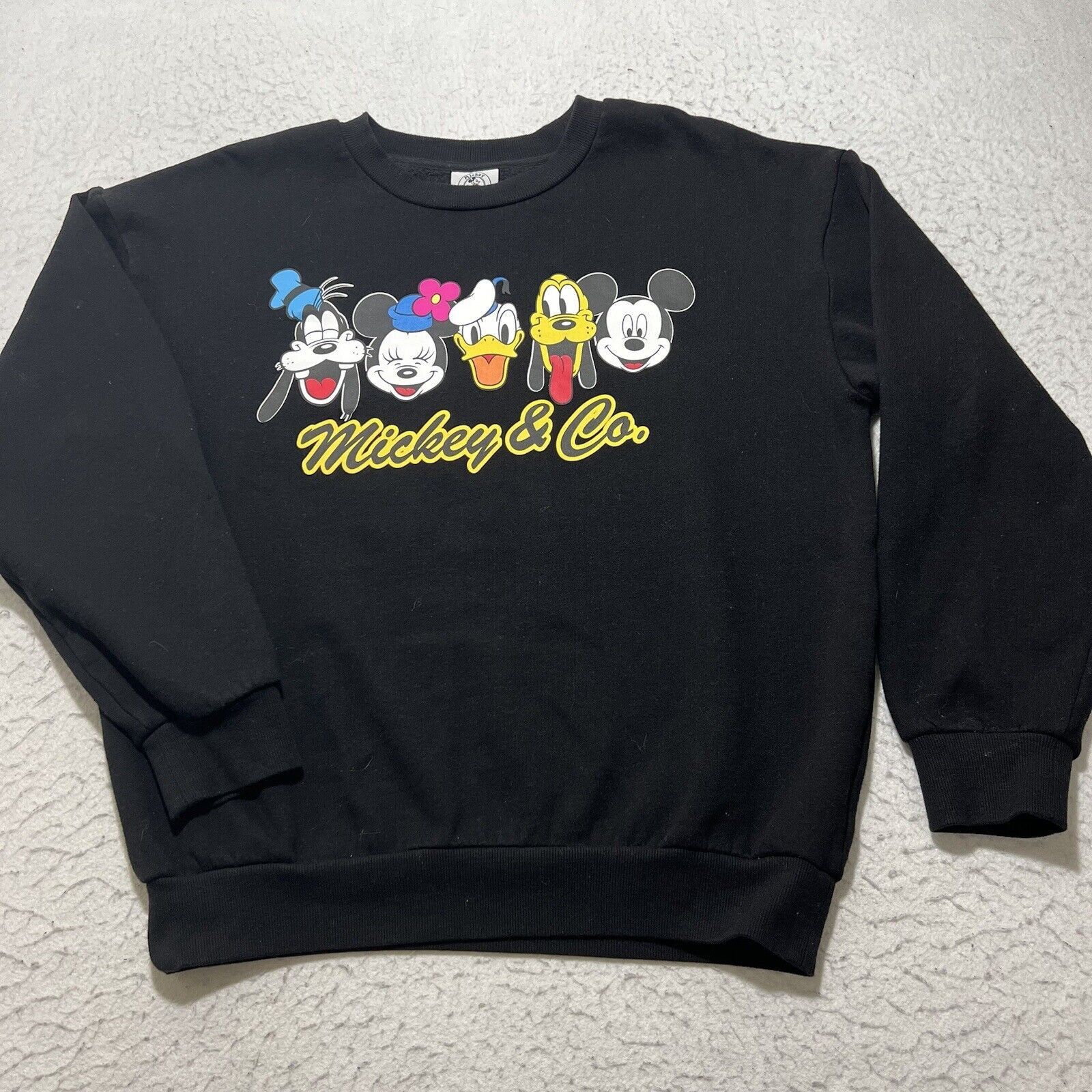 Mickey & Co. Mickey & Co Crewneck Fleece Pullover Black Disney Sweatshirt Size M / US 6-8 / IT 42-44 - 1 Thumbnail