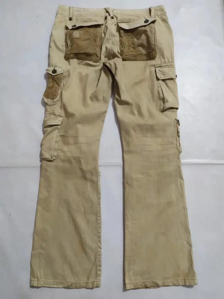 Japanese Brand Daily News Japan Multipocket Cargo Tactical Flared Pants Size US 33 - 7 Thumbnail