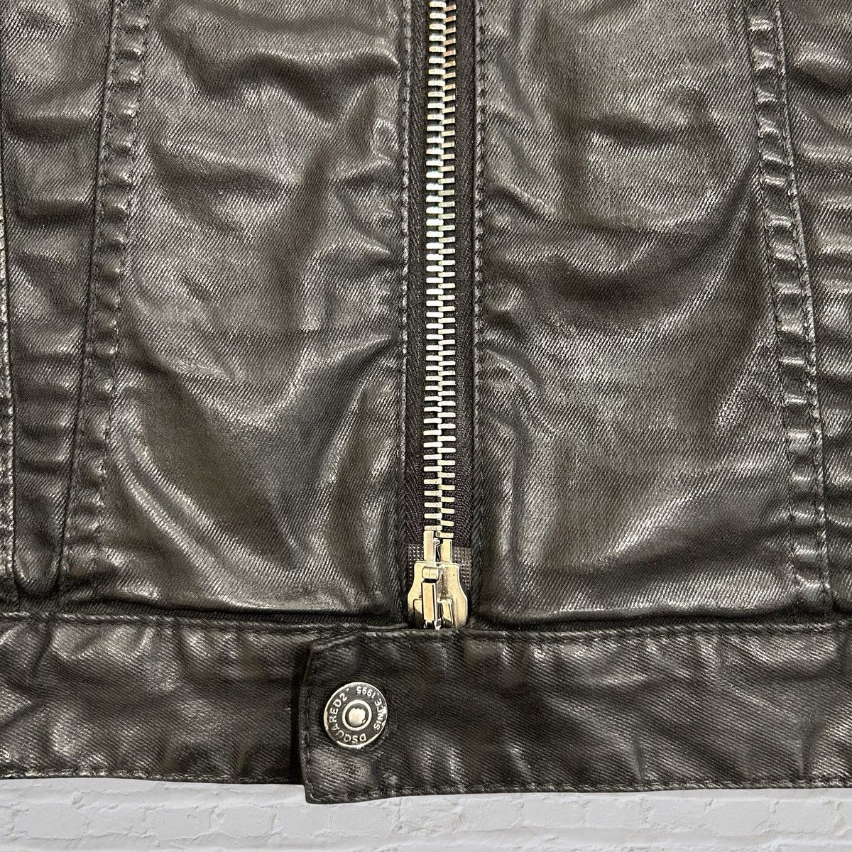 Dsquared2 DSQUARED2 Wax Coated Zip-Up Jacket 44 Size US S / EU 44-46 / 1 - 8 Thumbnail