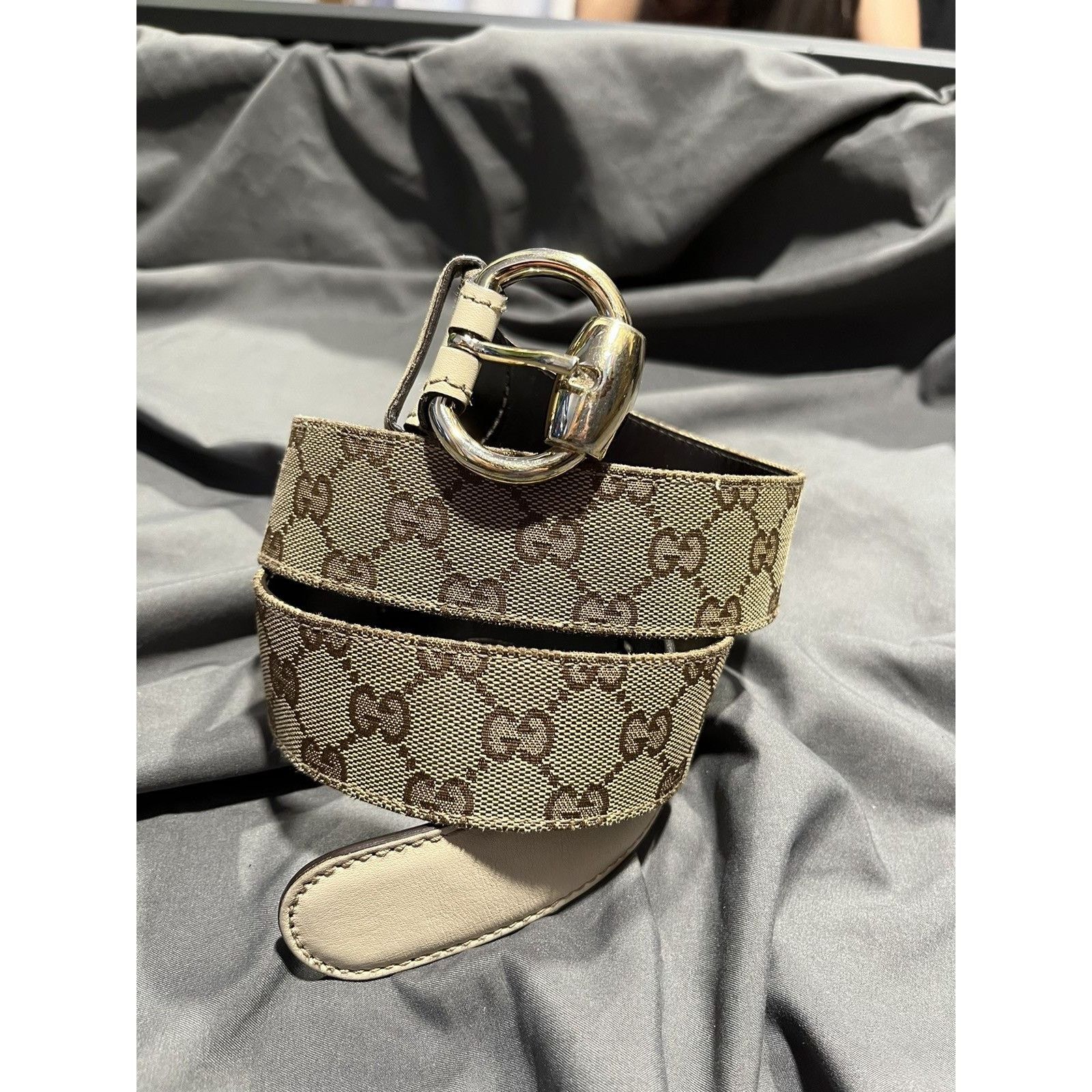 Gucci Monogram Belt - 36