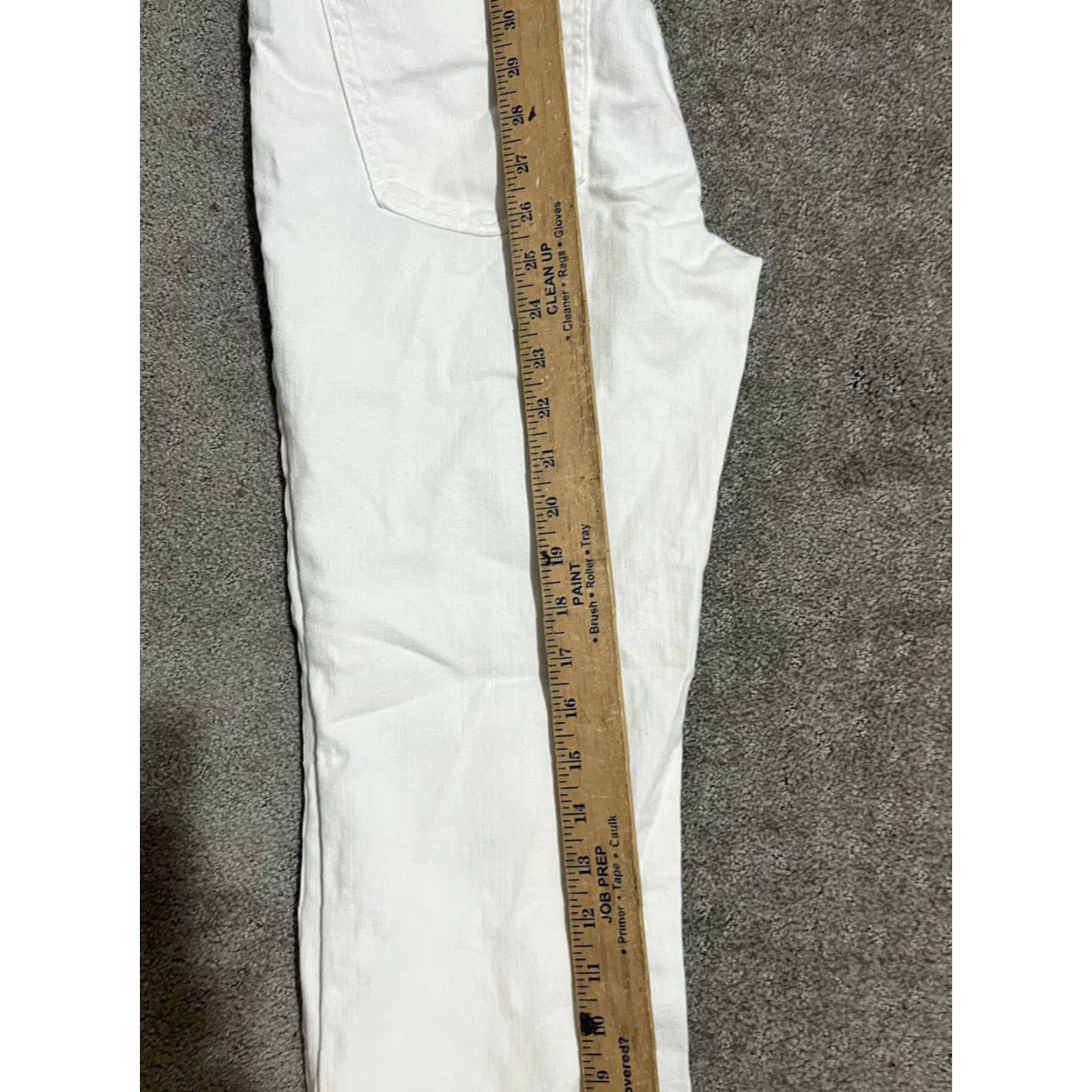 Vintage VINTAGE Current/Elliott The Cropped Flip Flop White Denim Jeans Pants Women’s 28 Summer Casual Size 28" / US 6 / IT 42 - 7 Thumbnail